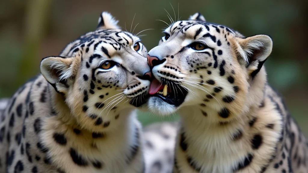 Communication During Snow Leopard Courtship