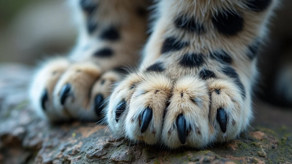 Size and Structure of a Snow Leopard's Paw