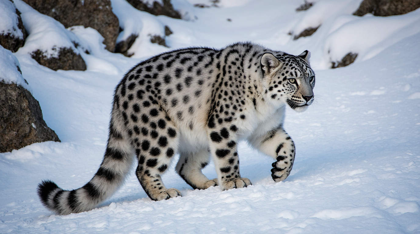 Snow Leopard Fur Adaptations for Extreme Cold