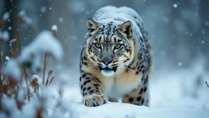 characteristics of snow leopard fur
