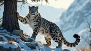 methods snow leopards use for territory marking