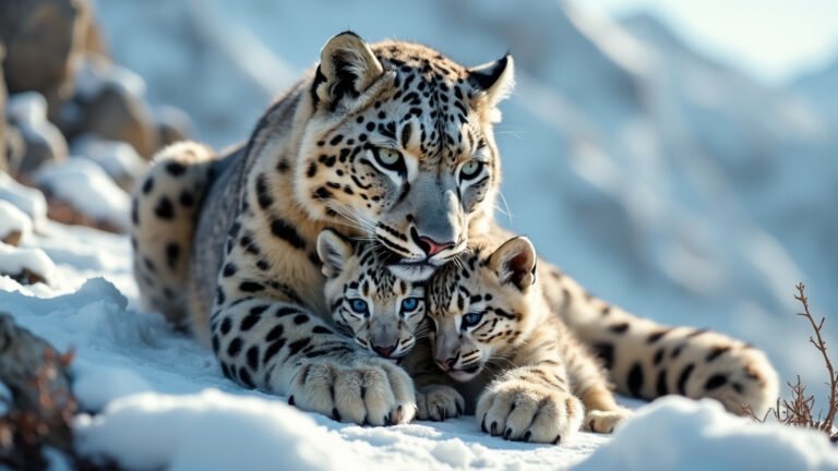 How Does The Mother's Health Affect The Survival And Growth Of Snow Leopard Cubs