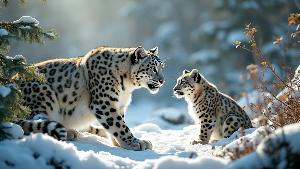 How Does the Reproductive Cycle of Snow Leopards Differ in Captivity Compared to the Wild